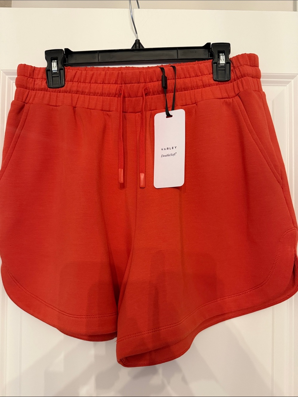 Varley Double Soft shorts in pumpkin